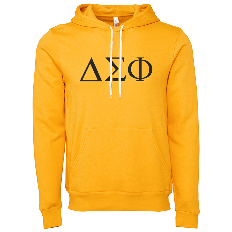 Delta Sigma Phi Lettered Hooded Sweatshirts