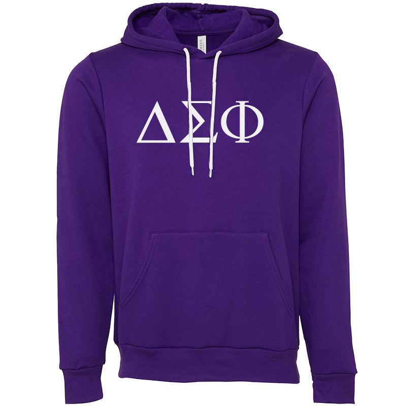 Delta Sigma Phi Lettered Hooded Sweatshirts