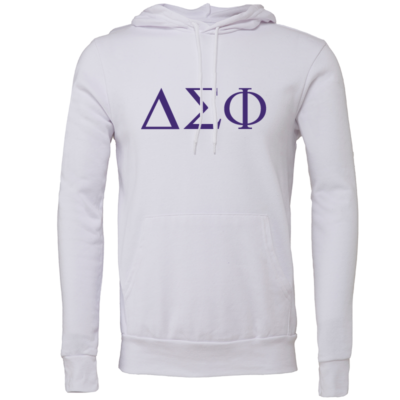 Delta Sigma Phi Lettered Hooded Sweatshirts