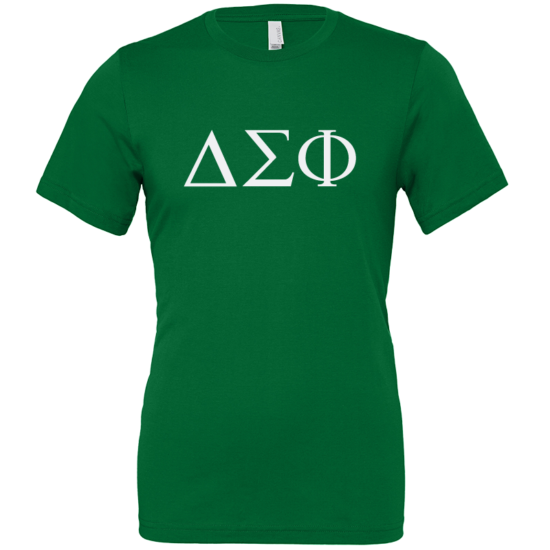 Delta Sigma Phi Lettered Short Sleeve T-Shirts