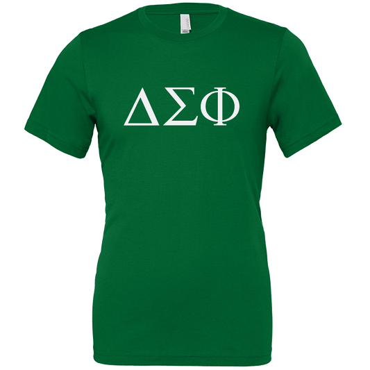 Delta Sigma Phi Lettered Short Sleeve T-Shirts