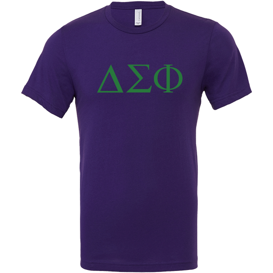 Delta Sigma Phi Lettered Short Sleeve T-Shirts