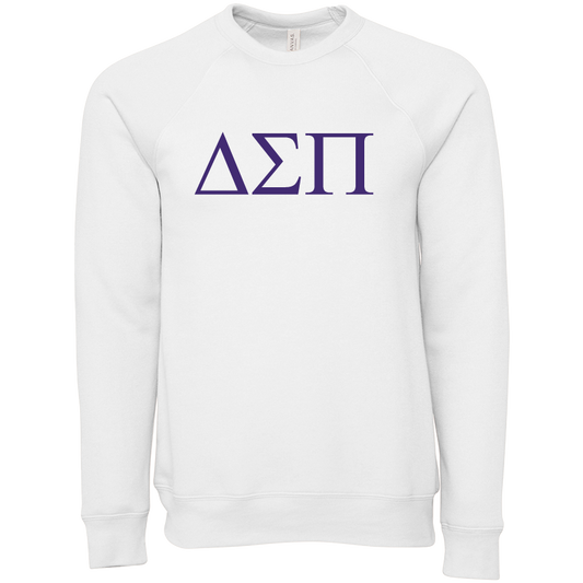 Delta Sigma Pi Embroidered Lettered Crewneck Sweatshirts