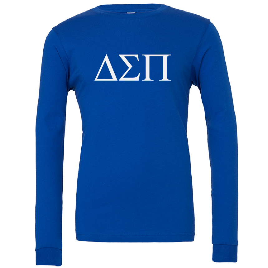 Delta Sigma Pi Lettered Long Sleeve T-Shirts