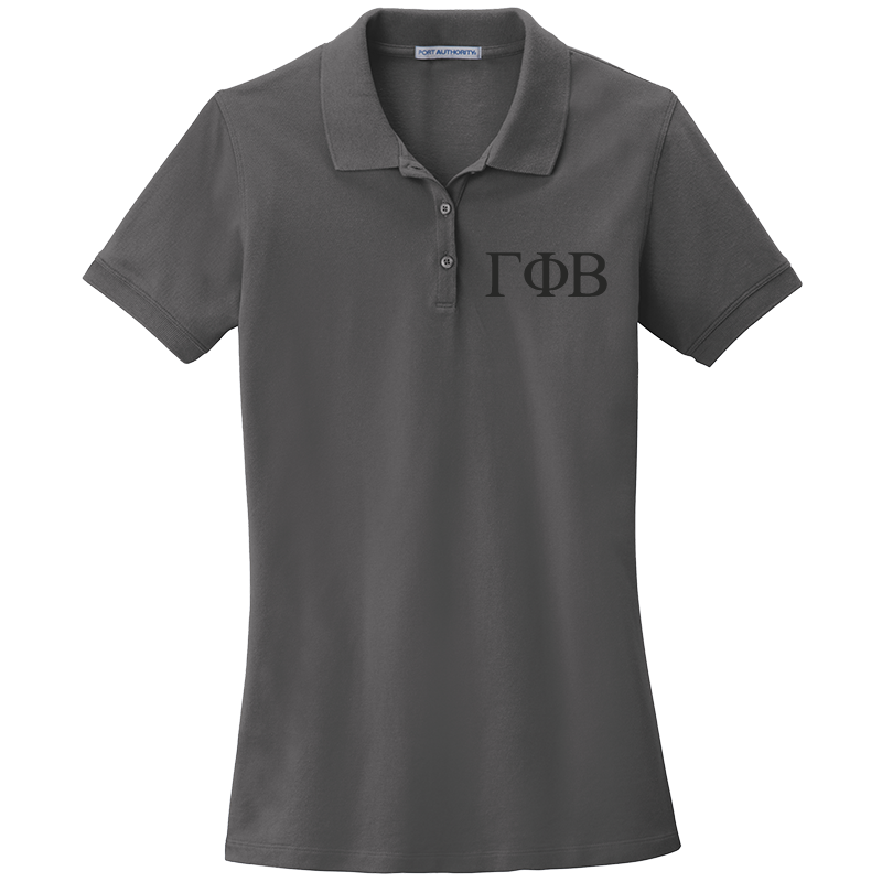 Gamma Phi Beta Ladies' Embroidered Polo Shirt