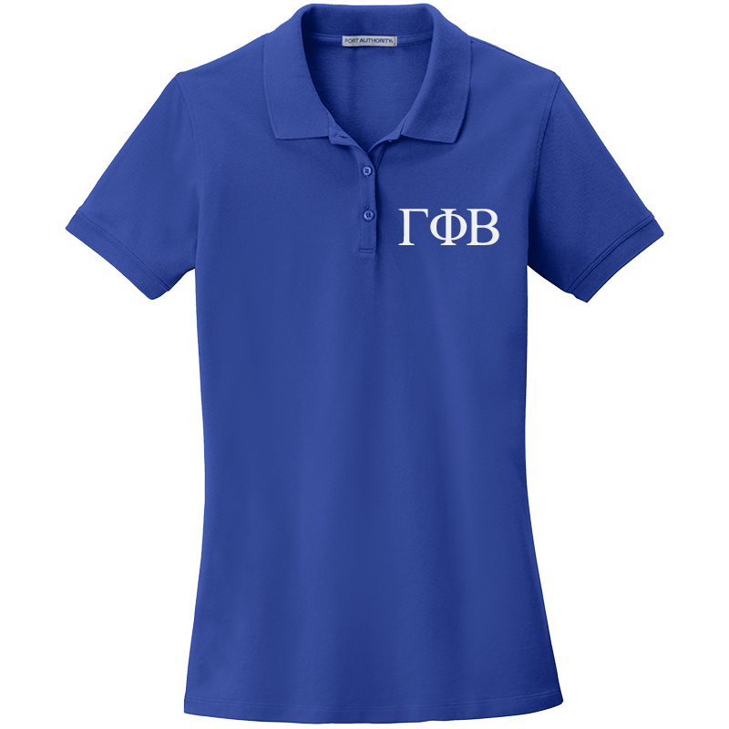 Gamma Phi Beta Ladies' Embroidered Polo Shirt