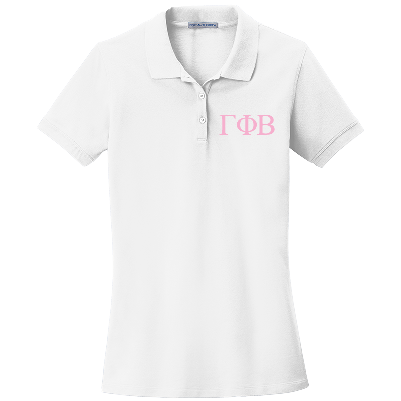 Gamma Phi Beta Ladies' Embroidered Polo Shirt