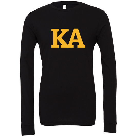 Kappa Alpha Lettered Long Sleeve T-Shirts