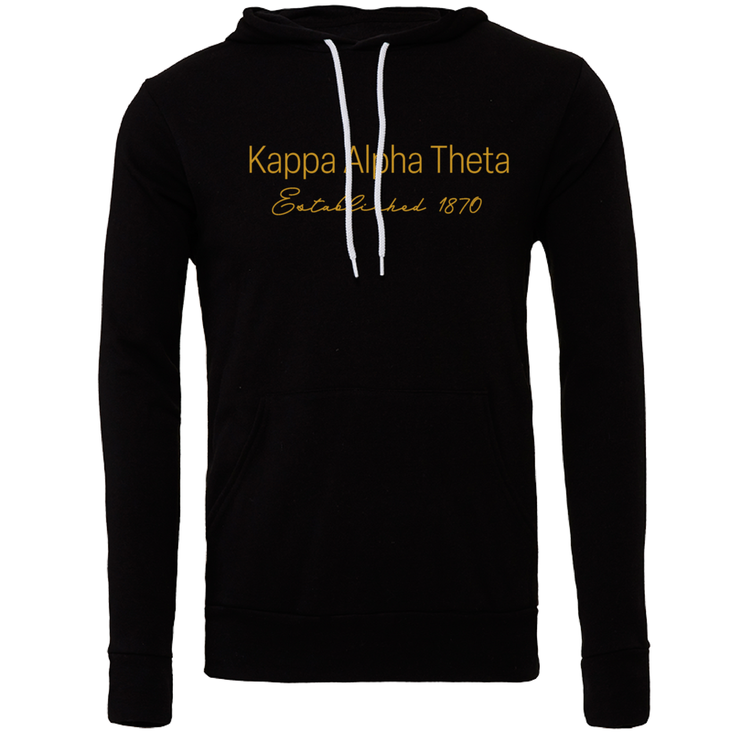 Kappa Alpha Theta Embroidered Printed Name Hooded Sweatshirts