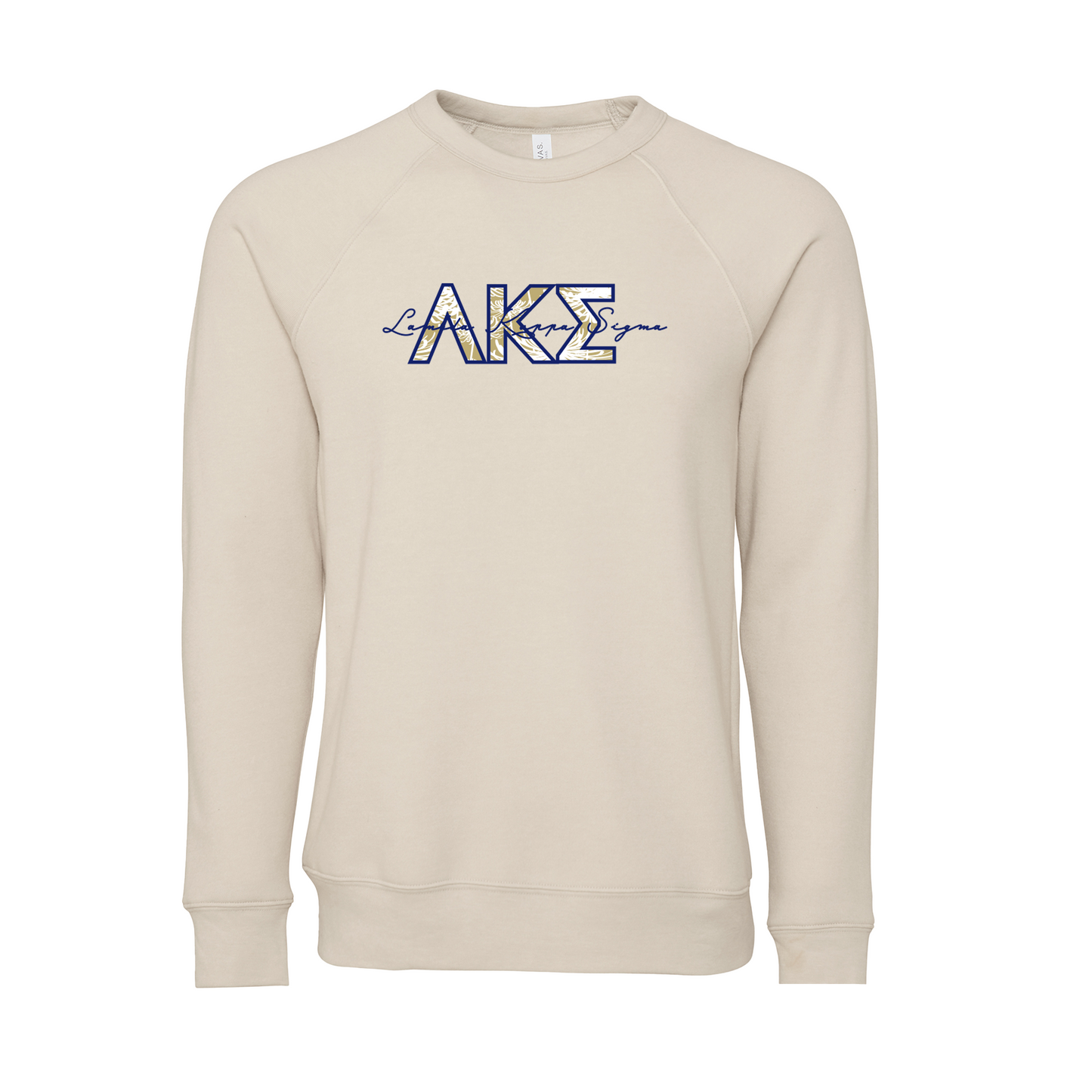 Lambda Kappa Sigma Applique Letters Crewneck Sweatshirt