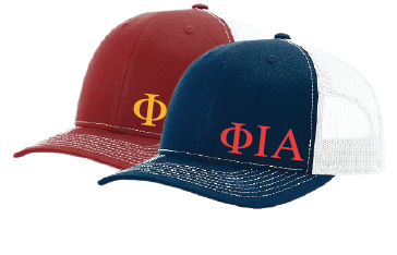 Phi Iota Alpha Hats Navy Blue/White