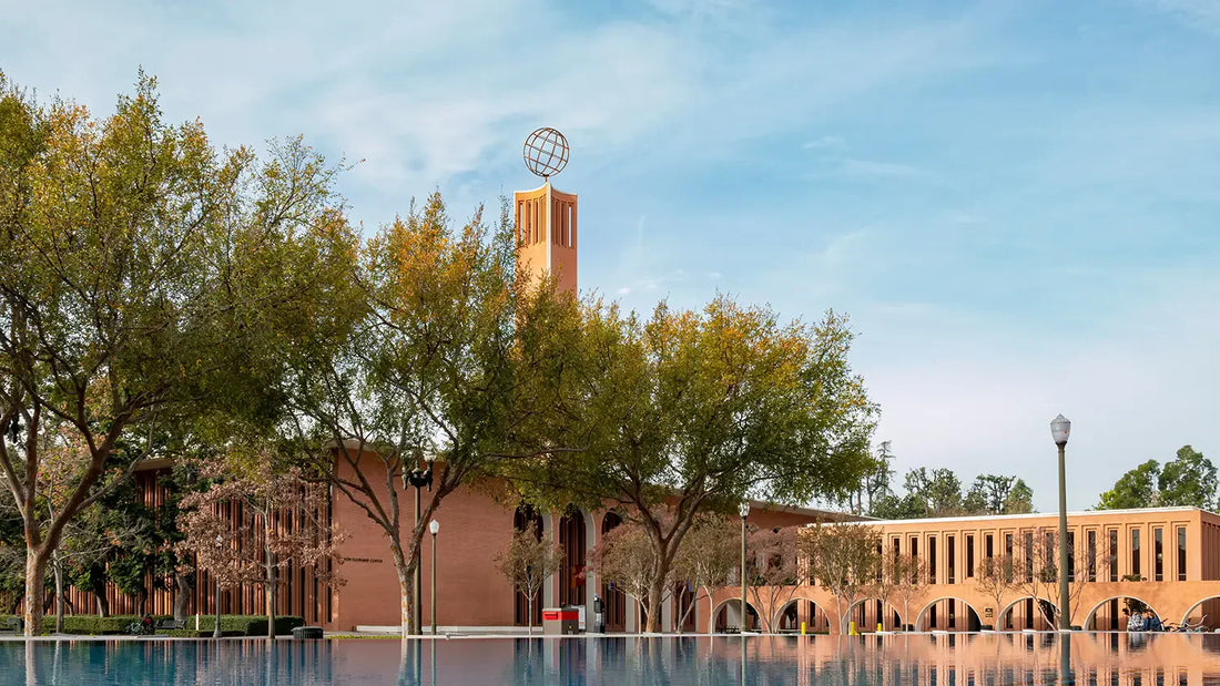 Sunny view of the campus of the University of Southern California 