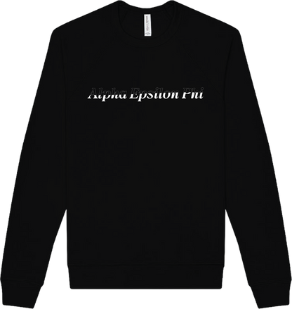 Alpha Epsilon Phi Stitched Outline Crewnecks