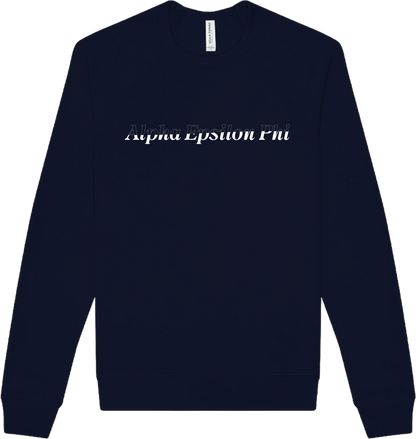 Alpha Epsilon Phi Stitched Outline Crewnecks