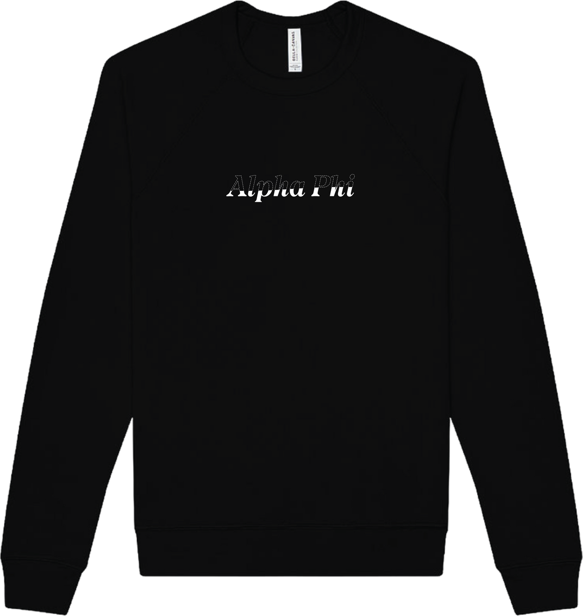 Alpha Phi Stitched Outline Crewnecks