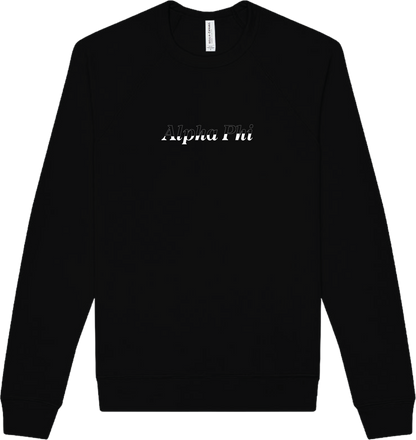 Alpha Phi Stitched Outline Crewnecks
