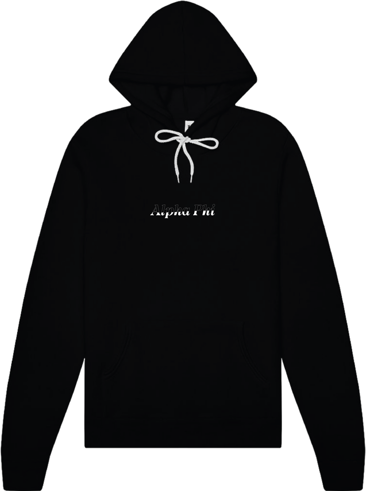 Alpha Phi Stitched Outline Hoodies