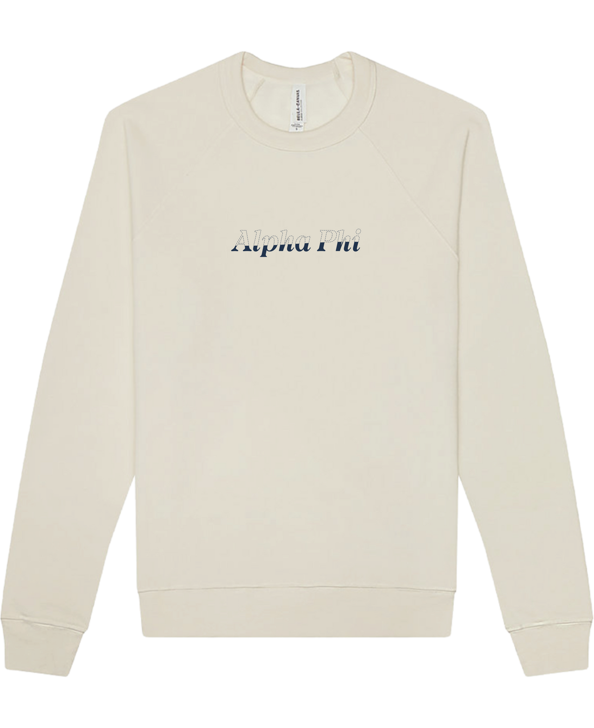 Alpha Phi Stitched Outline Crewnecks