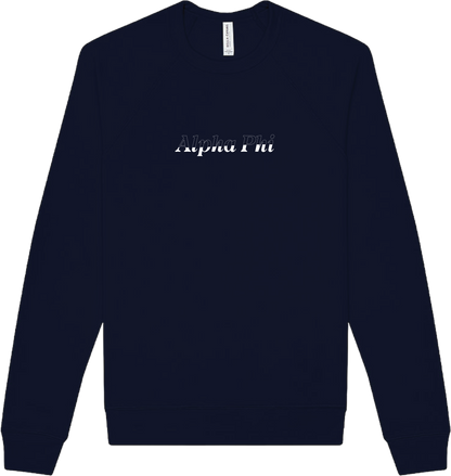 Alpha Phi Stitched Outline Crewnecks