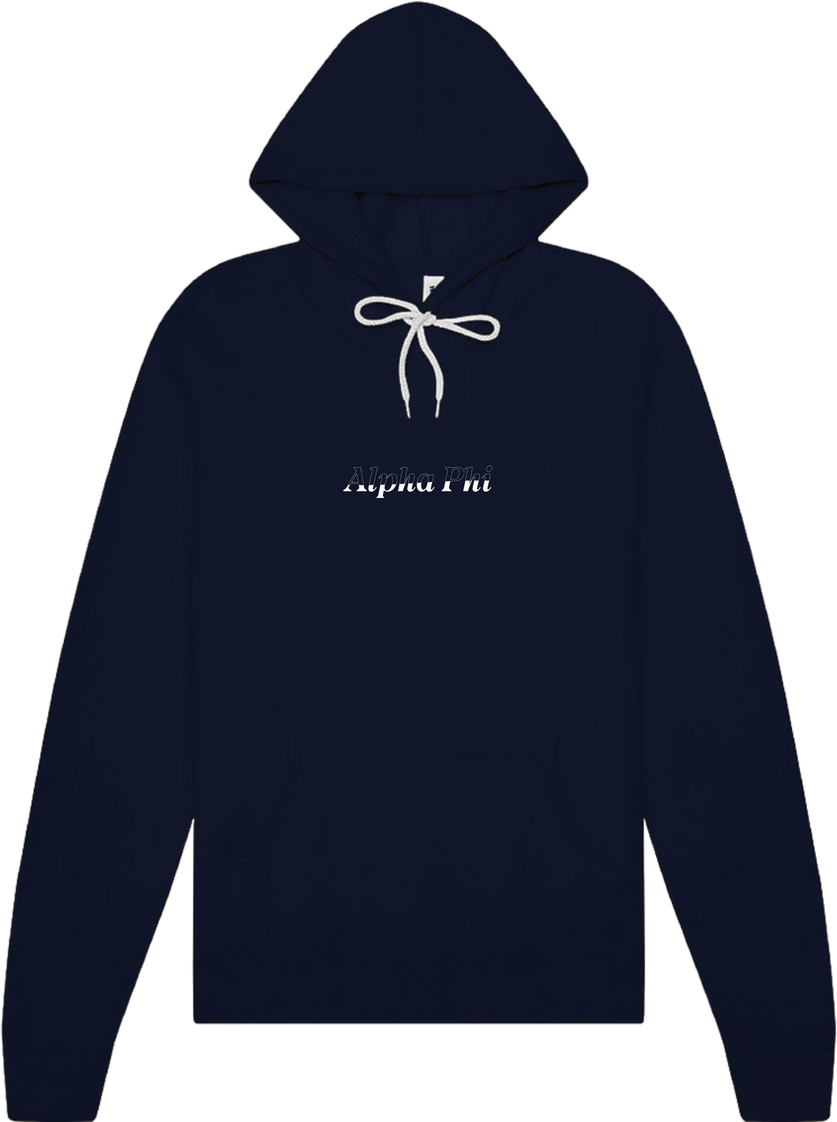 Alpha Phi Stitched Outline Hoodies