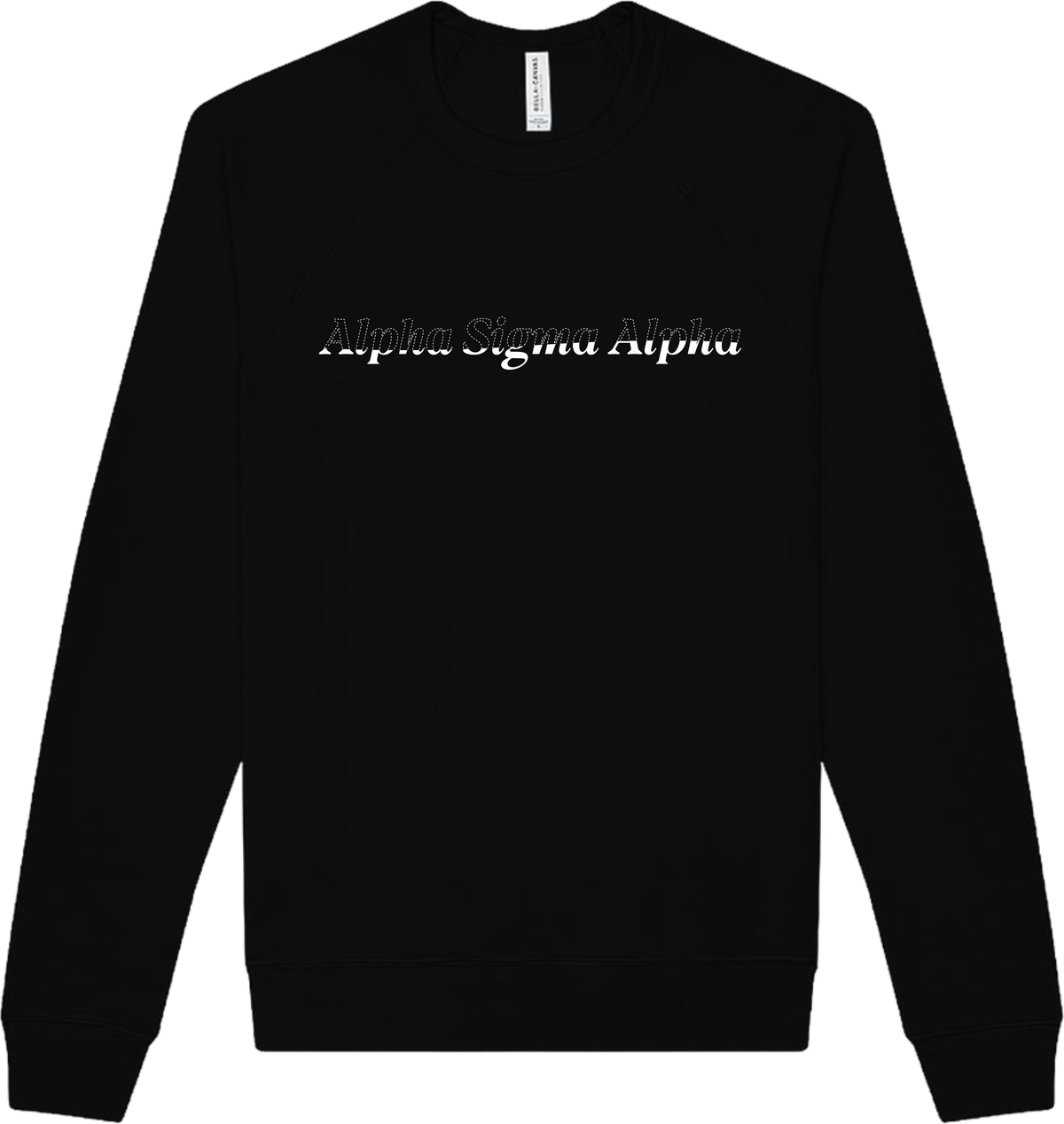 Alpha Sigma Alpha Stitched Outline Crewnecks
