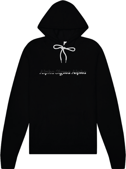 Alpha Sigma Alpha Stitched Outline Hoodies
