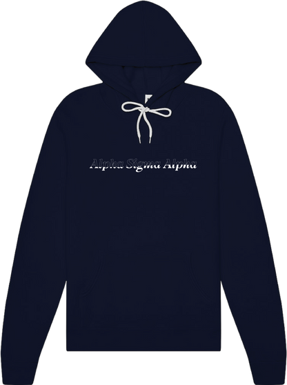 Alpha Sigma Alpha Stitched Outline Hoodies