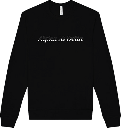Alpha Xi Delta Stitched Outline Crewnecks