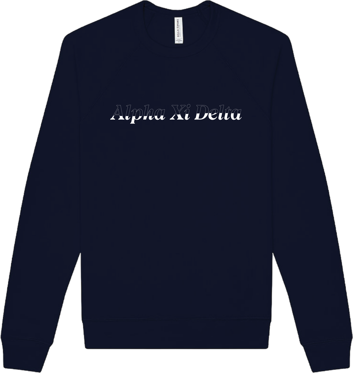 Alpha Xi Delta Stitched Outline Crewnecks