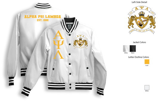 Alpha Psi Lambda Bomber Jackets