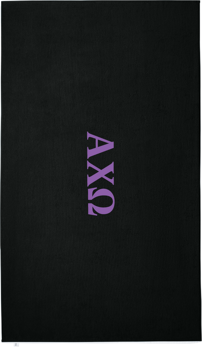 Alpha Chi Omega Lettered Beach Towels
