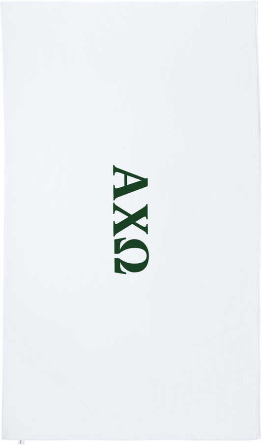 Alpha Chi Omega Lettered Beach Towels