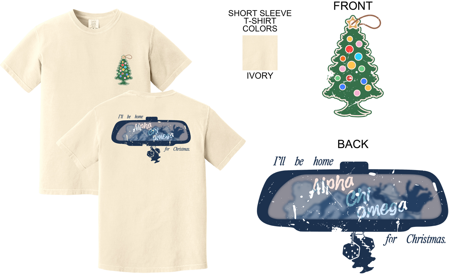 Alpha Chi Omega Holiday Road Trip Graphic Tee