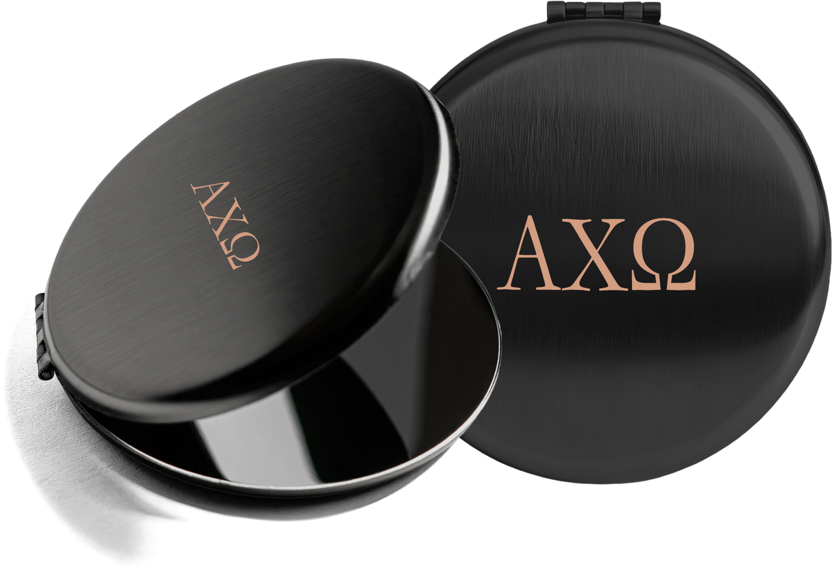 Alpha Chi Omega Lettered Pocket Mirrors