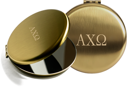 Alpha Chi Omega Lettered Pocket Mirrors