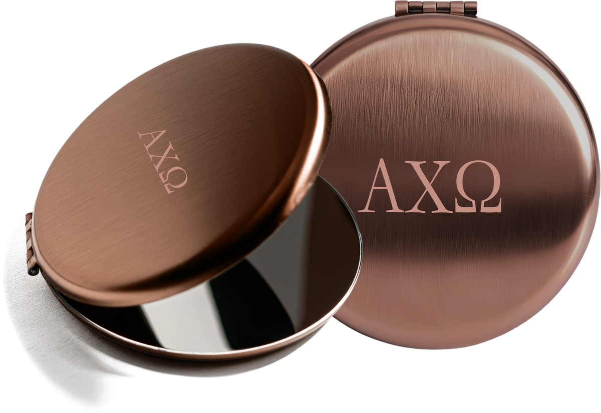 Alpha Chi Omega Lettered Pocket Mirrors