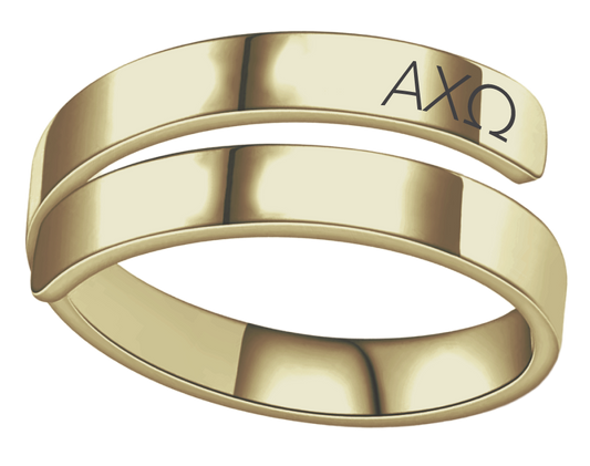 Alpha Chi Omega Lettered Rings