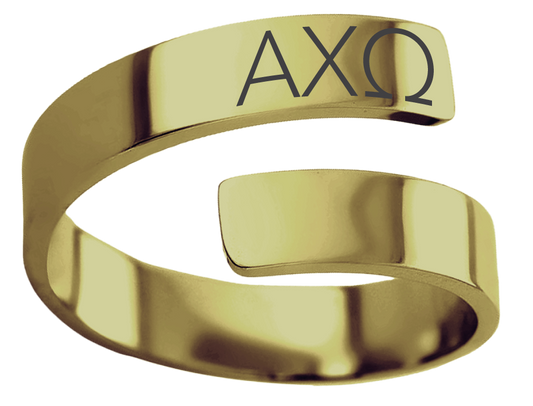Alpha Chi Omega Lettered Rings
