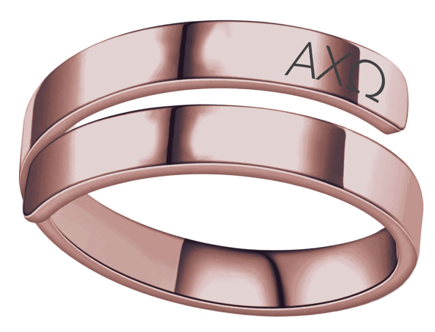 Alpha Chi Omega Lettered Rings