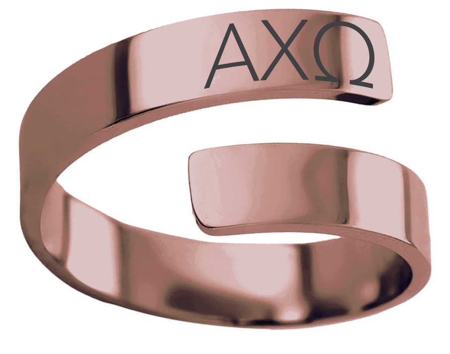 Alpha Chi Omega Lettered Rings