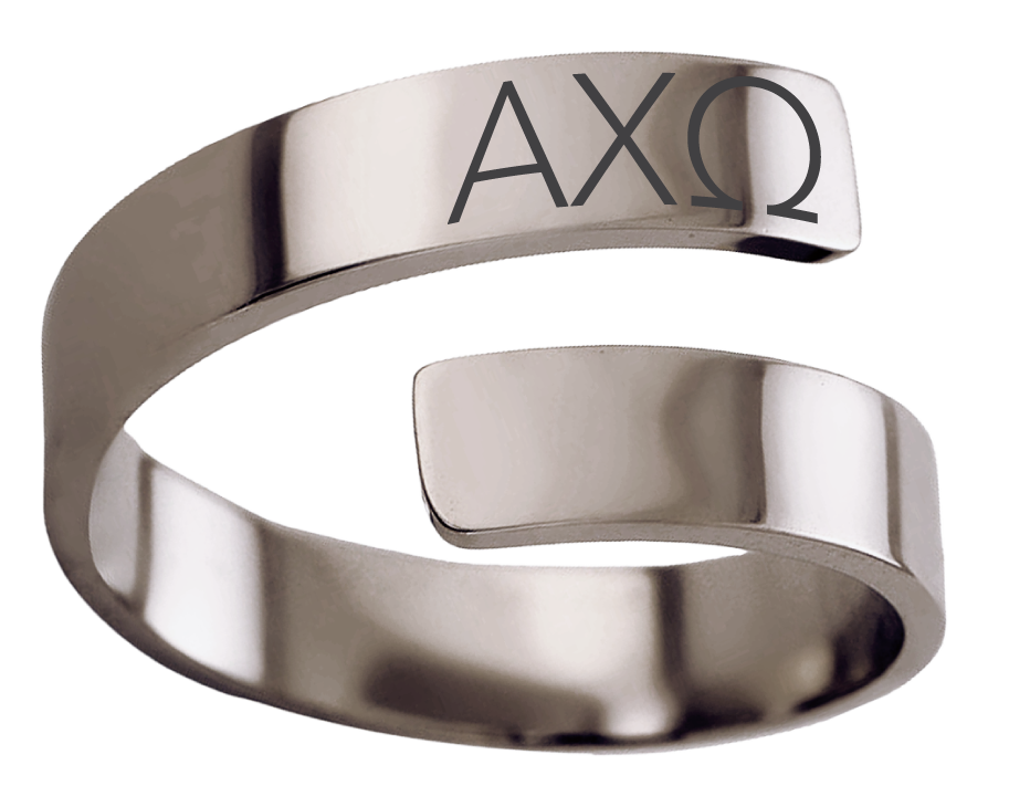 Alpha Chi Omega Lettered Rings