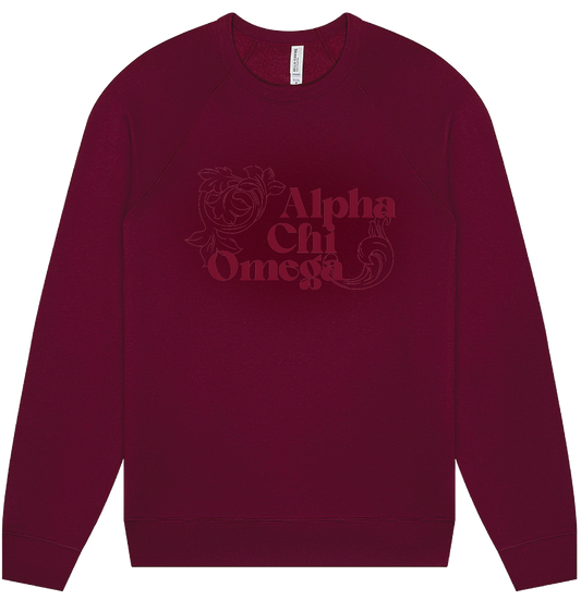 Alpha Chi Omega Monochromatic Crewneck