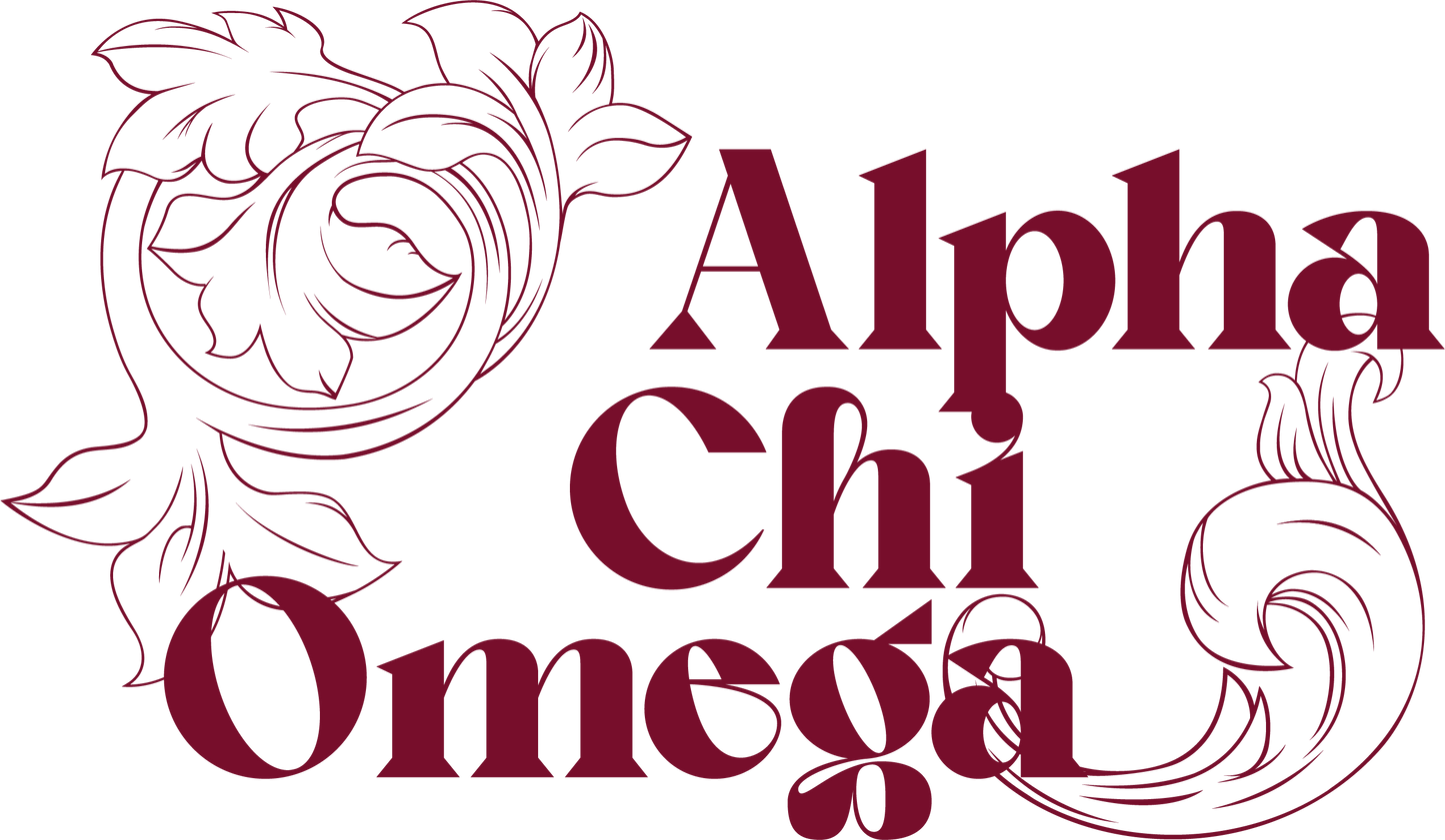 Alpha Chi Omega Monochromatic Crewneck