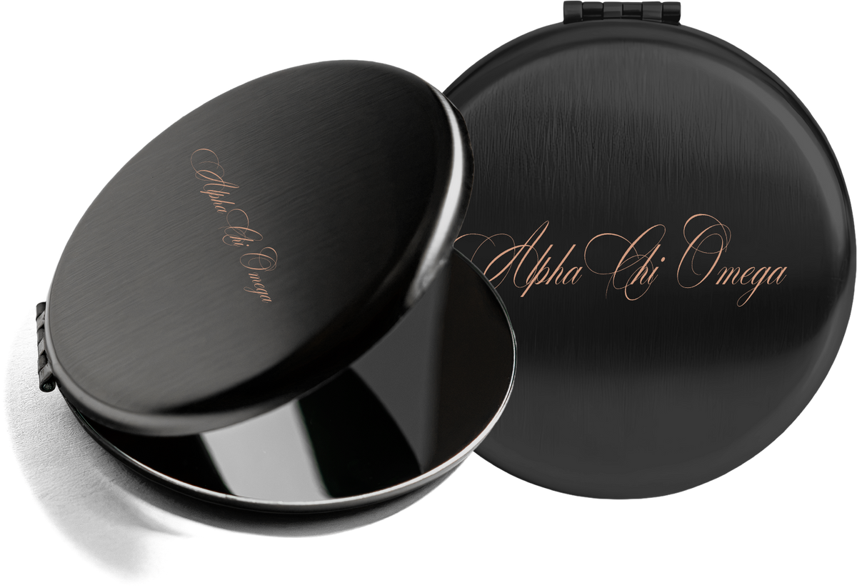 Alpha Chi Omega Script Pocket Mirrors
