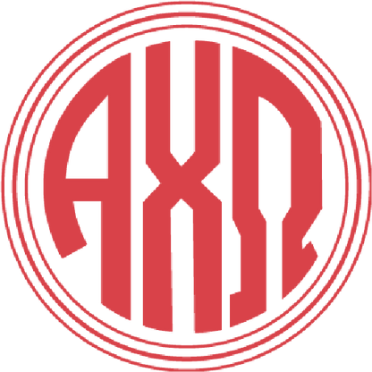 Alpha Chi Omega Permanent Stickers