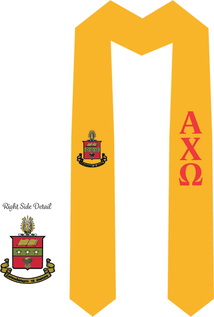 Alpha Chi Omega Graduation Stoles