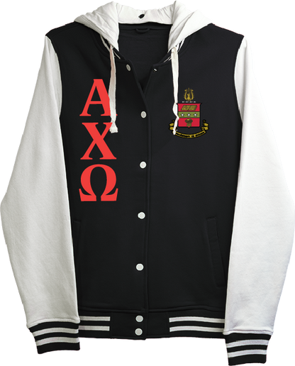 Alpha Chi Omega Varsity Hooded Sweatshirt