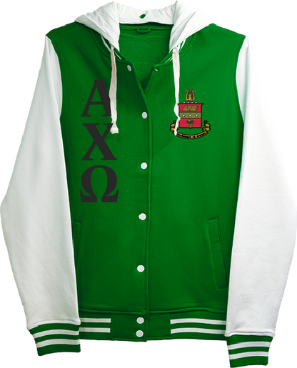 Alpha Chi Omega Varsity Hooded Sweatshirt