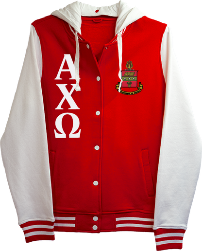 Alpha Chi Omega Varsity Hooded Sweatshirt