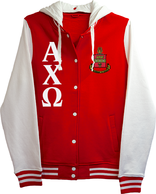 Alpha Chi Omega Varsity Hooded Sweatshirt